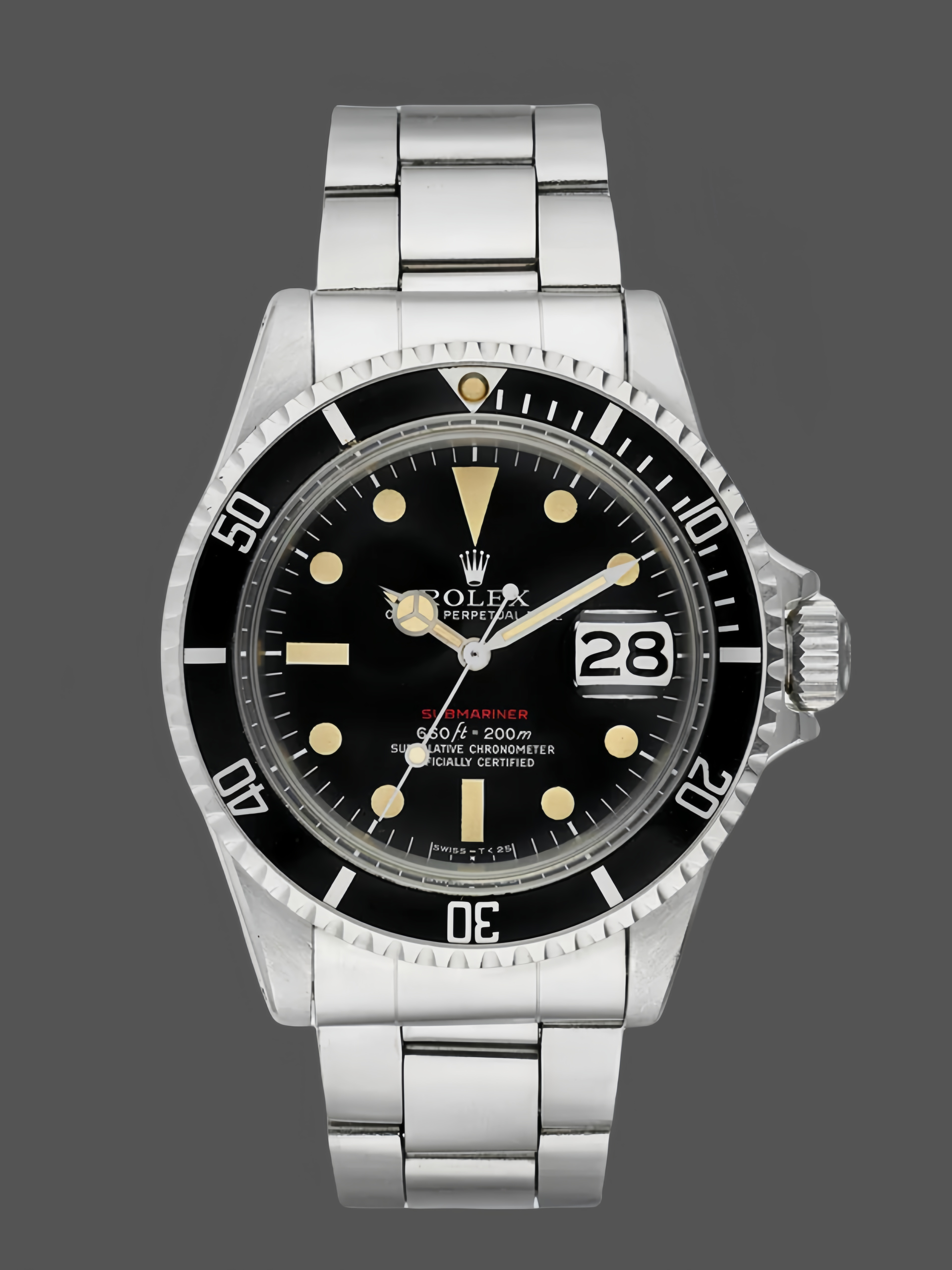 485E4E02-071D-BC0D-3777-A31428FCEA3E Rolex Submariner 1680 Stainless Steel Case Black Dial 40mm Mens Replica Watch - Image 1