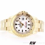 Rolex Yacht-Master 169628 Yellow Gold White Dial 29MM Lady Replica Watch - Image 4