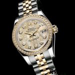 Rolex Datejust 179383 Jubilee Crystal Grey and Champagne Dial 26MM Lady Replica Watch - Image 3