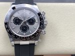 Rolex Daytona 126519LN 0006 40mm Silver Ghost Dial White Gold Oysterflex - Image 3