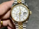 Rolex Sky Dweller 42 White Dial Yellow Gold Stainless Steel Jubilee 336933 0006 - Image 3