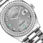 Rolex Day Date 118346 Rhodium Grey Dial 36mm Unisex Replica Watch - Image 11