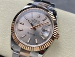 Rolex Datejust 41mm Two Tone Rose Gold Sundust Index Dial 126331 0009 - Image 5