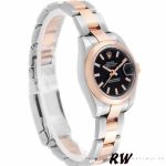 Rolex Datejust 179161 Stainless Steel and Everose Gold Black Index Dial 26MM Lady Replica Watch - Image 2