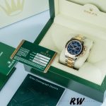Rolex Daytona 116523 Steel Yellow Gold Blue Racing Dial 40mm Mens Replica Watch - Image 6