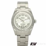 Rolex Oyster Perpetual 177210 Silver Maxi Arabic Dial 31mm Lady Replica Watch - Image 2
