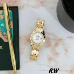 Rolex Pearlmaster 80318 Yellow Gold White Dial 29MM Lady Replica Watch - Image 4