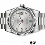 Rolex Day-Date 118239 Rhodium grey Dial 36mm Unisex Replica Watch - Image 4
