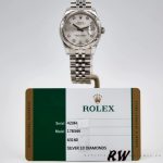 Rolex Datejust 178344 Stainless Steel Silver Diamond Dial 31MM Lady Replica Watch - Image 6