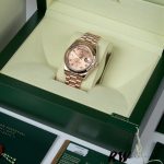 Rolex Day-Date 218235 Champagne Diamonds Dial Rose Gold 41MM Mens Replica Watch - Image 6