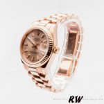Rolex Datejust 178275 Rose Gold Pink Index Dial 31mm Lady Replica Watch - Image 3