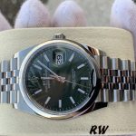 Rolex Datejust 126200 Olive Green Palm Motif Dial 36MM Unisex Replica Watch - Image 4