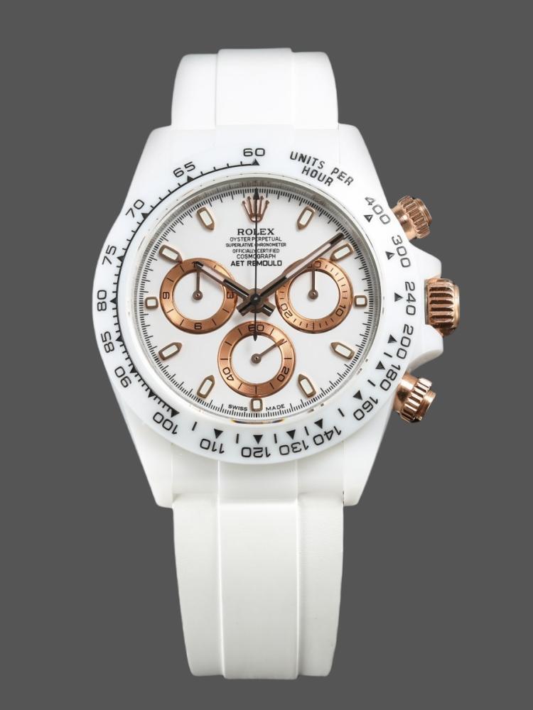 4BB435A6-AF5D-CB67-7539-AA533FC52E64 Rolex Daytona AET Picasso Crossover White - Image 1