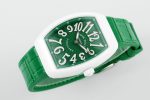 Franck Muller Women's Yacht Green Dial Leather Strap - Image 4