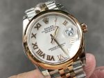 Rolex Datejust 31mm Stainless Steel and Rose Gold 278241 0002 White Roman Jubilee - Image 4