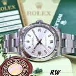Rolex Oyster Perpetual 177210 Silver Dial Pink Hour Markers 31mm Lady Replica Watch - Image 3
