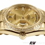 Rolex Day Date 118348 Champagne diamond Dial Yellow Gold 36mm Unisex Replica Watch - Image 5