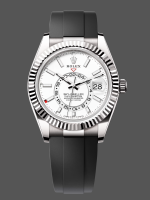 Rolex Sky Dweller 42 White Gold White Dial Oysterflex M336239 0003