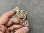 Rolex Datejust 28 Chocolate Index Steel & Rose Gold m279171 0009 Women's Watch - Image 6
