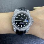 Rolex Submariner Diamond Case Black Dial 116610 40MM Men's Watch - Image 14