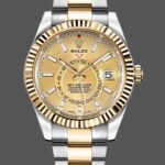 Rolex Sky-Dweller 326933 Champagne Dial Stainless Steel 42MM Mens Replica Watch