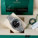Rolex Datejust 126234 Fluted Bezel Black Diamond Dial 36MM Unisex Replica Watch - Image 14