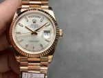 Rolex Day-Date 228235 Sundust Index Dial Fluted Bezel 40mm Mens Replica Watch - Image 3