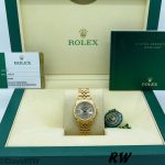 Rolex Datejust 279178 Silver Diamond Dial Fluted Bezel 28mm Lady Replica Watch - Image 6