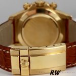 Rolex Cosmograph Daytona 116518 Brown Leather Strap 40mm Mens Replica Watch - Image 4