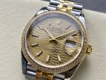 Rolex Datejust 36mm Stainless Steel and Yellow Gold 126283RBR Champagne Index Jubilee - Image 4