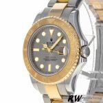 Rolex Yacht-Master 168623 Steel Yellow Gold Platinum Dial 35MM Unisex Replica Watch - Image 3