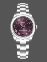 Rolex Oyster Perpetual 177200 Grape Red Dial 31mm Lady Replica Watch