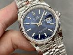 Rolex Datejust 126200 Blue Index Dial Jubilee Stainless Steel 36MM Unisex Replica Watch - Image 4