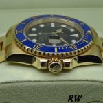 Rolex Submariner 116618 Yellow Gold Blue Dial 40mm Mens Replica Watch - Image 13