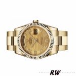 Rolex Day-Date 118238 Arabic Numeral Wave Champagne Dial 36mm Unisex Replica Watch - Image 4