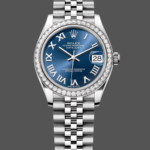 Rolex Datejust 31 Stainless Steel and White Gold Blue Roman Dial m278384rbr 0037 Women's Watch