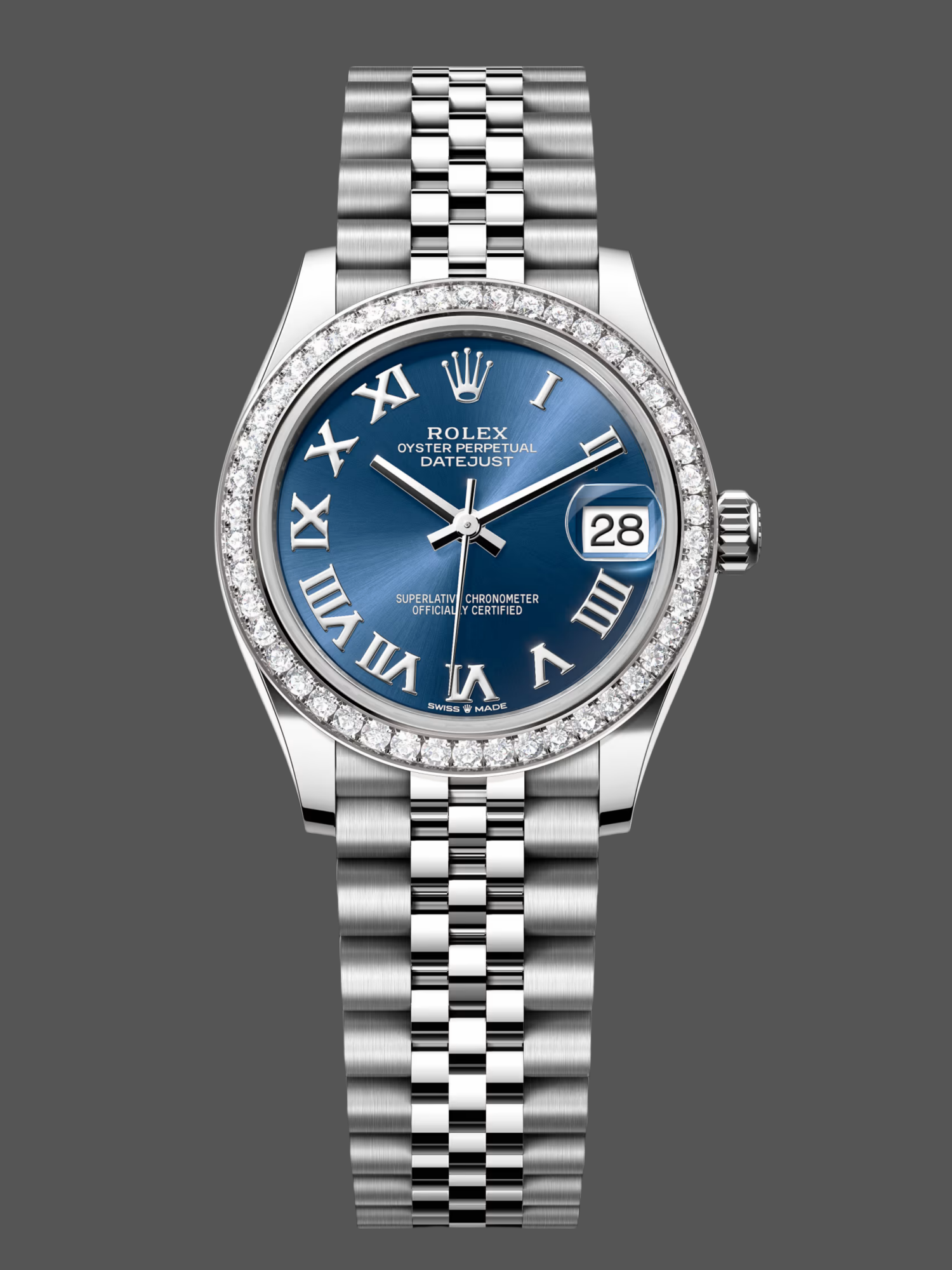 501DDA80-8689-9E82-9D98-2C7904BF13BB Rolex Datejust 31 Stainless Steel and White Gold Blue Roman Dial m278384rbr 0037 Women's Watch - Image 1