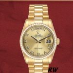 Rolex Day Date 118348 Champagne dial Yellow Gold 36mm Unisex Replica Watch - Image 2