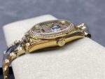 Rolex Day Date 36mm Yellow Gold 128348RBR 0030 Pave Rainbow Diamonds Sapphires Dial - Image 7