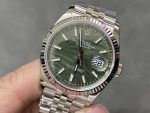 Rolex Datejust 126234 Olive Green Palm Motif Dial 36MM Unisex Replica Watch - Image 5