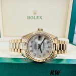 Rolex Datejust 179178 Mother of Pearl Diamonds Dial Yellow Gold 26MM Lady Replica Watch - Image 4