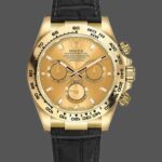 Rolex Cosmograph Daytona 116518 Champagne Dial Yellow Gold Bezel 40mm Mens Replica Watch