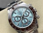Rolex Platinum Cosmograph Daytona Ice Blue Ice Blue Diamond Baguette Mark 126506 0002 - Image 4