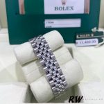 Rolex Datejust 178344 Stainless Steel Blue Dial Diamonds 31MM Lady Replica Watch - Image 6
