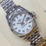 Rolex Datejust 179174 White Diamond Dial Fluted Bezel 26MM Lady Replica Watch - Image 3