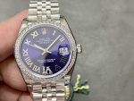 Rolex Datejust 31mm Stainless Steel 278384RBR 0030 Aubergine VI Jubilee Women's Watch - Image 3