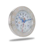 Rolex Yacht Master ll White & Silver Wall Clock - Image 2