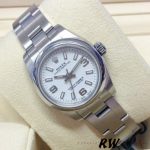 Rolex Oyster Perpetual 176200 Stainless Steel White Dial 26MM Lady Replica Watch - Image 4