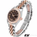 Rolex Datejust 179171 Chocolate Brown Dial Fluted Bezel 26MM Lady Replica Watch - Image 3