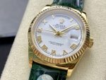 Rolex Day Date 36 White Dial Solid 18k Yellow Gold 118138 Roman - Image 5